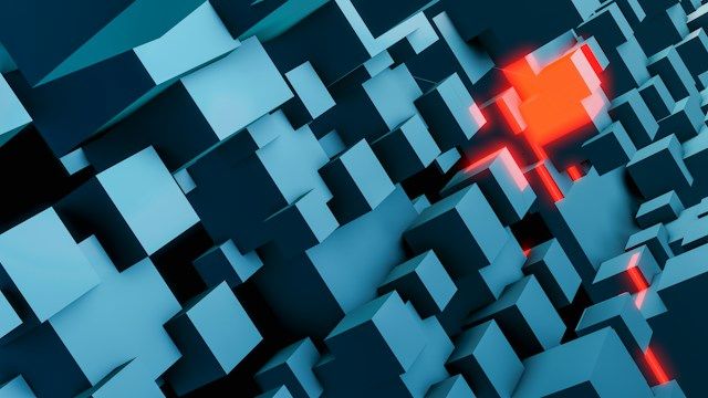 Patent portfolio benchmarking, cube graphic