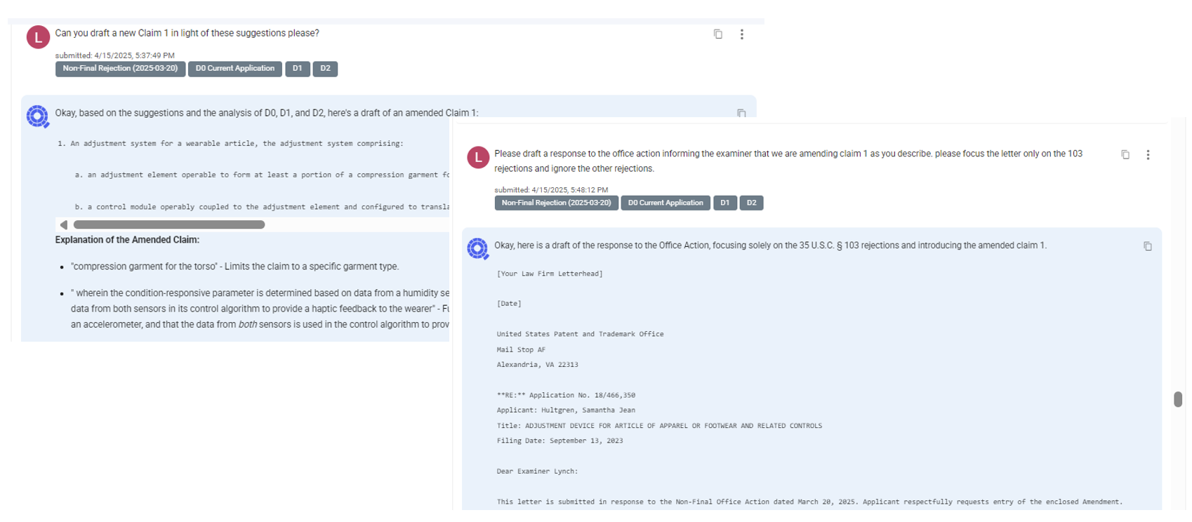 AI for office actions with Qthena