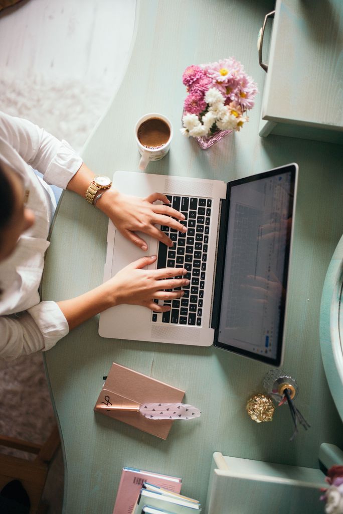 Innovation strategy, person working on laptop