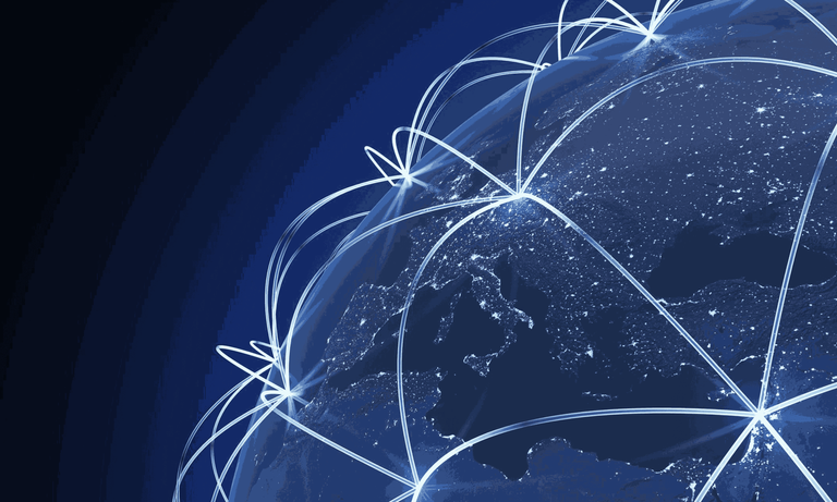 Blockchain-based timestamping and protection ELM integration blue graphic